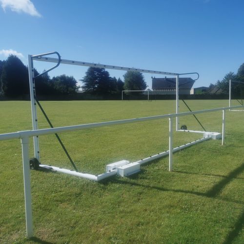 Aluminium-Fußballtor - S12281-COUNTERWEIGHT - SODEX SPORT - mobil / transportierbar / weiß