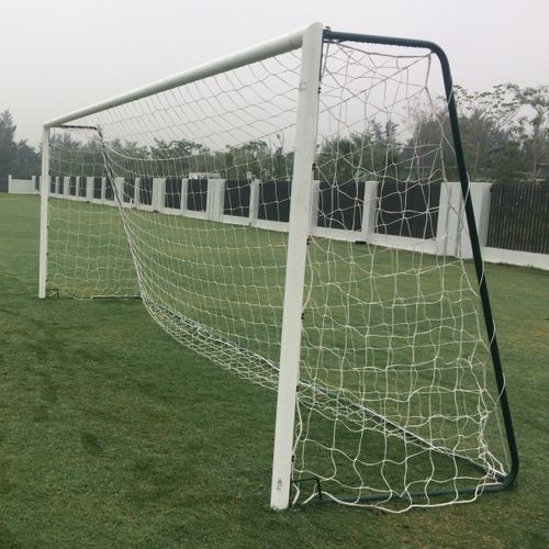 Fußballtor / galvanisierter Stahl - S12155 - SODEX SPORT - mobil / weiß / kunststoffummantelt