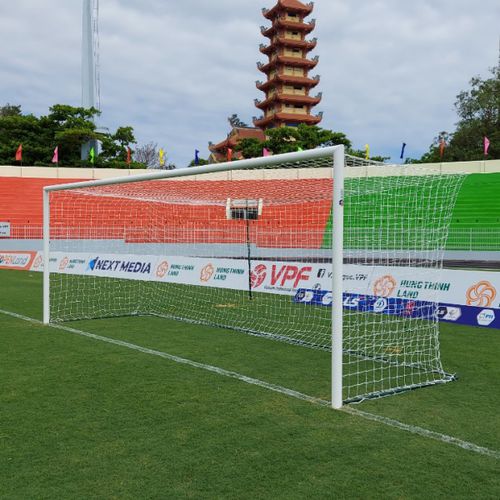 HDPE-Fußballtornetz - S12924 - SODEX SPORT - weiß / schwarz / rechteckig