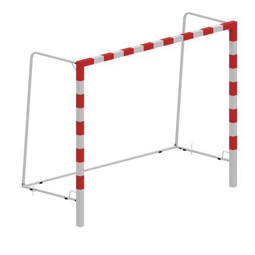 Handballtor für Wettkämpfe - S16217 - SODEX SPORT - Aluminium / in Bodenhülsen / weiß