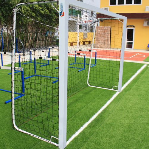 Handballtor / galvanisierter Stahl - S16032 - SODEX SPORT - mobil / weiß / gestrichen