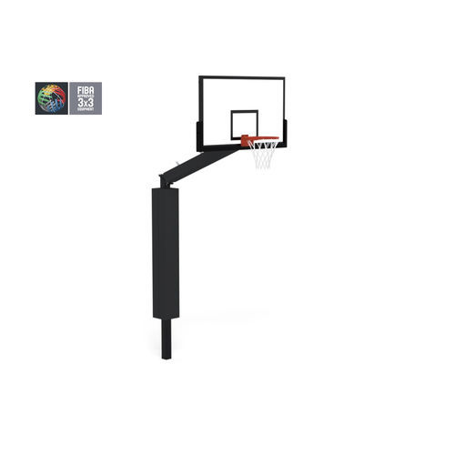 Basketballkorb für Außenbereich - S14120PZN - SODEX SPORT - 3x3 / stationär / galvanisierter Stahl