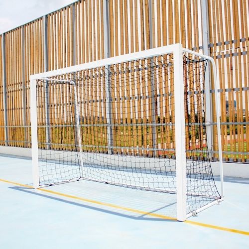 Fußballtor / galvanisierter Stahl - S16211W - SODEX SPORT - mobil / weiß / thermolackiert