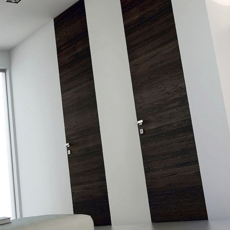 Tür für Innenbereich - ITALIAN : FLOOR TO CEILING - Dayoris doors - Holzfurnier / Laminat / einflügelig