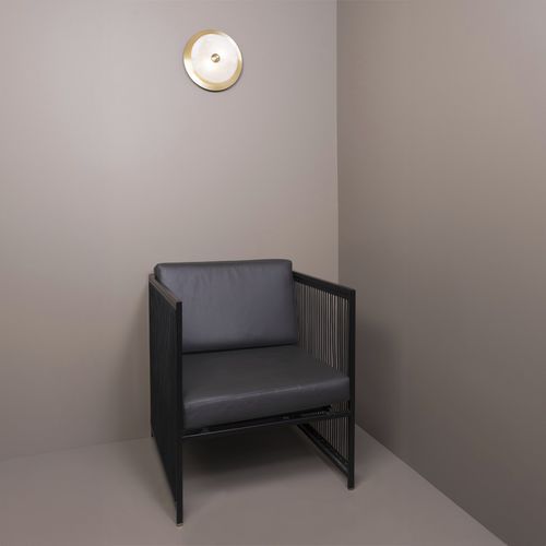 Moderne Wandleuchte - LÉLÉ - Daniel Gallo - für den Innenraum / Messing / Alabaster