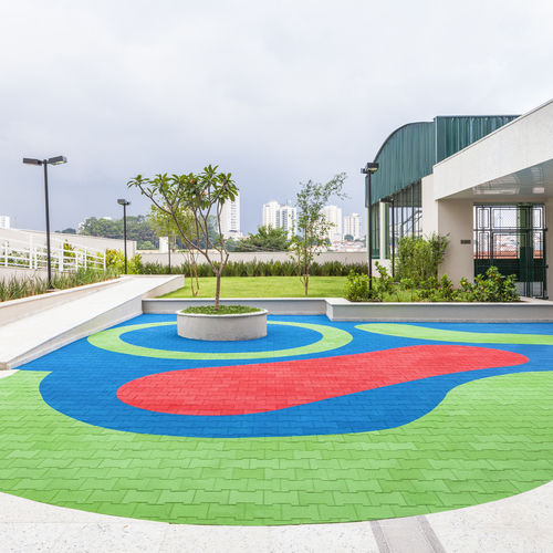 EPDM-Boden - IMPACT SOFT - DOUBLE T - RECYCLED RUBBER OR EPDM - AUBICON - RUBBER FLOORING AND INSULATION MATS - Gummi / für den Außenbereich / für Spielplätze