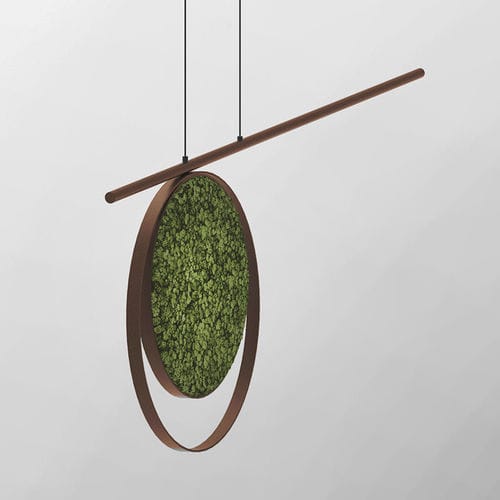 Hängende Akustikbaffel - TAIL - Greenmood - aus stabilisiertem Moos / aus stabilisierten Pflanzen / Dekor
