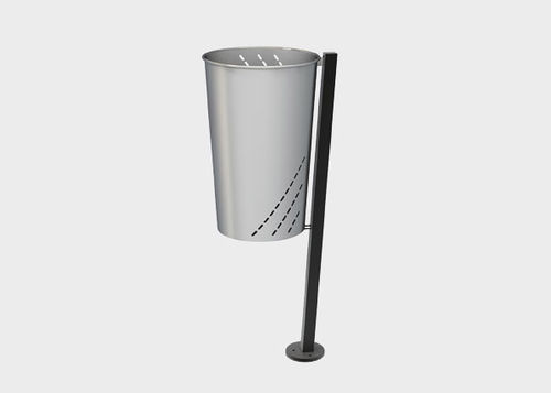 Park-Abfallbehälter - MINIMUS - Novatilu - Stahl / galvanisiertem Stahl / ohne Deckel