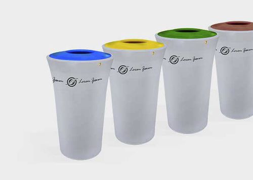 Park-Abfallbehälter - IRIS - Novatilu - System / Polyethylen / modern