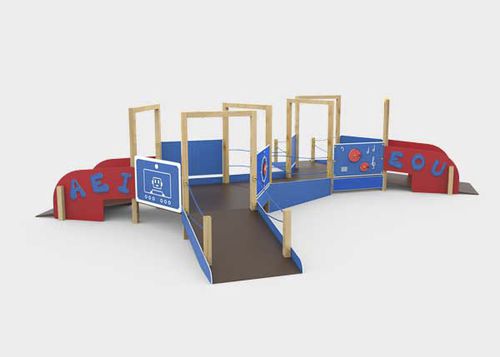Kunststoff-Spielplatzgerät - JUEGOS ADAPTADOS : POL - Novatilu - Holz / Metall / behindertenfreundlich