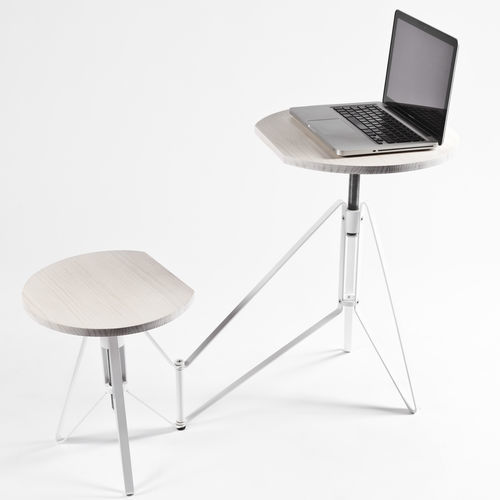 Moderner Tisch - SIAMOO - AVP - Holz / Metall / Gestell aus Metall
