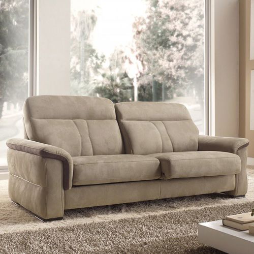 Modernes Sofa - SHERWOOD - VAMA Divani - Stoff / schrägstellbar / mit Kopfstütze