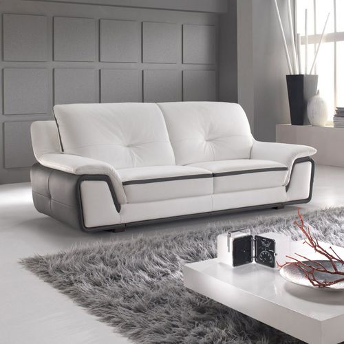 Modernes Sofa - LAPKA - VAMA Divani - Leder / maßgefertigt / grau
