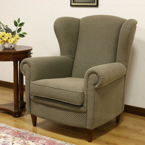Klassischer Sessel - VAMA Divani - Stoff / Leder / Holz