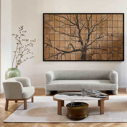 Modernes Sofa - Hinoki - CFOC - Stoff / mit Armlehnen / grau