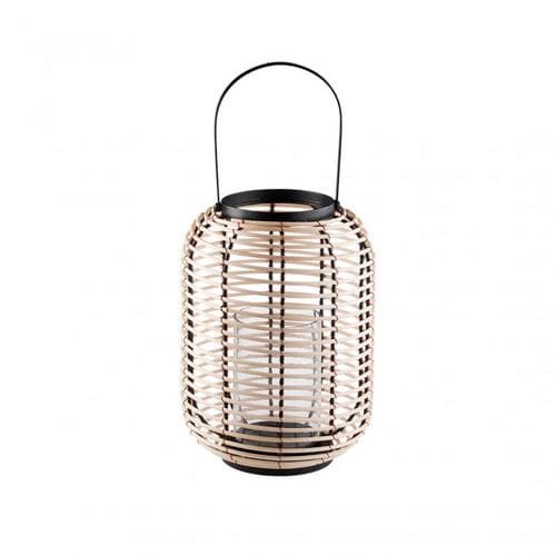 Moderne Laterne - Talitha - CFOC - Glas / Metall / Rattan
