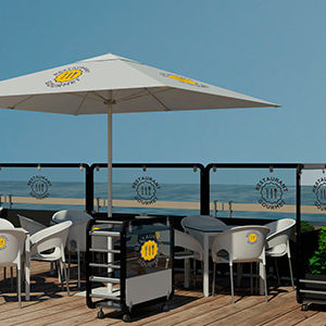 Platten-Sichtschutz - Ezpeleta - Aluminium / PVC / Methacrylat