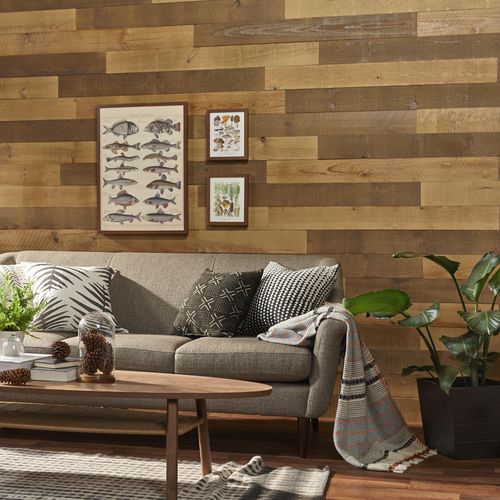 Verkleidungs-Dekorplatte - HERITAGE BROWN - TIMBERWALL - wandmontiert / für Innenausbau / Holz
