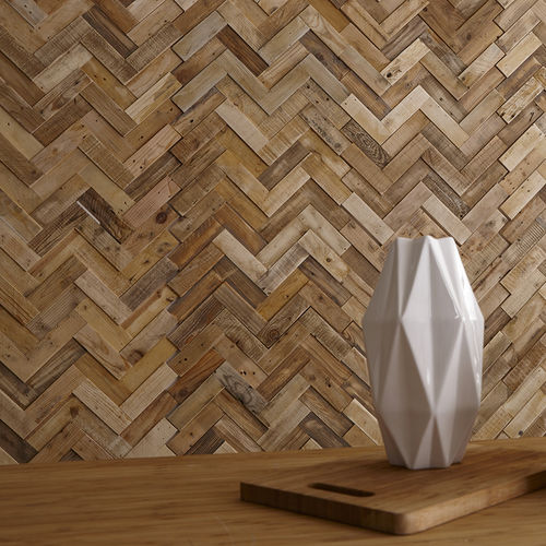 Holzdekorplatte - HERRINGBONE - TIMBERWALL - für Innenausbau / glatt / für Privatgebrauch