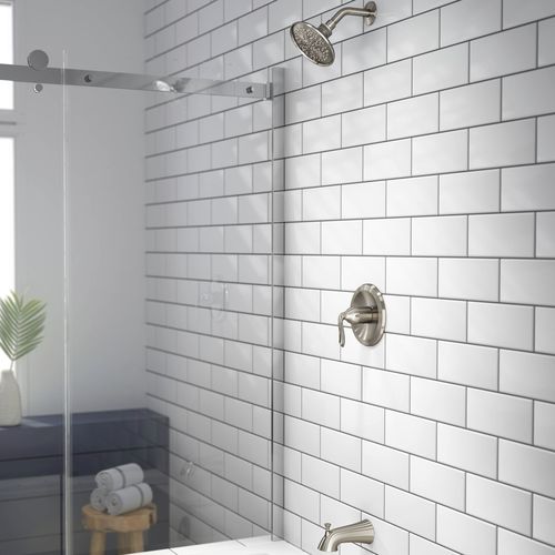 Wandmontiertes Duschsystem - PICCOLO™ - JACUZZI - klassisch / Regenstrahl