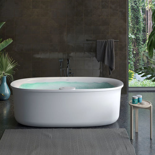 Ovale Badewanne - ARGA® - JACUZZI - freistehend / für Wohnungen / Acryl