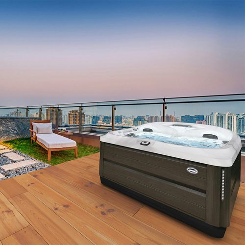 Whirlpool zum Aufstellen - J-475™ - JACUZZI - rechteckig / 7 Plätze / Acryl