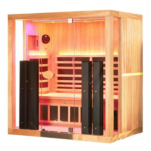 Ferninfrarot-Sauna - JS-3I - JACUZZI - für Privatgebrauch / Massivholz / Metall