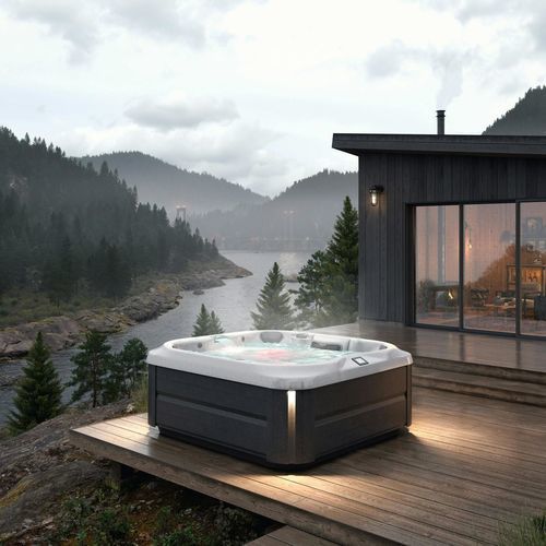 Whirlpool zum Aufstellen - J-345&trade; - JACUZZI - quadratisch / 7 Plätze / Acryl