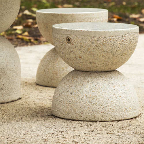 Moderner Hocker - 112 - Encho Enchev - ETE - Holz / Hochleistungsbeton / glasfaserverstärkter Beton