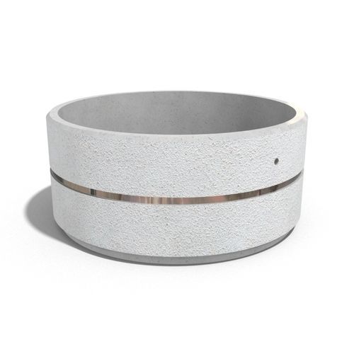 Faserbeton-Pflanzkübel - 95 - Encho Enchev - ETE - Hochleistungsbeton / Chrom / Marmor