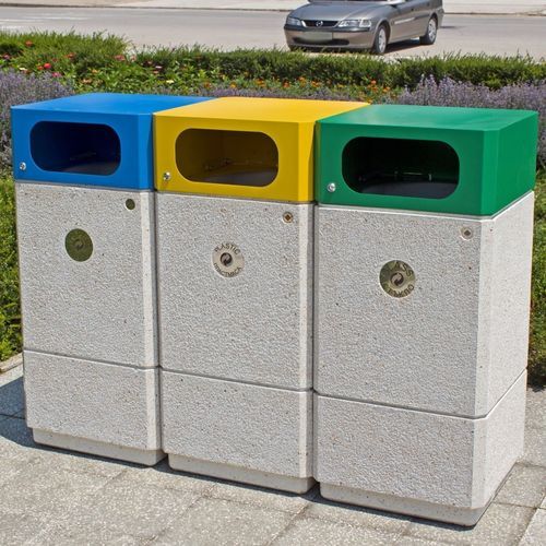 Park-Abfallbehälter - 215 R - Encho Enchev - ETE - System / freistehend / galvanisiertem Stahl