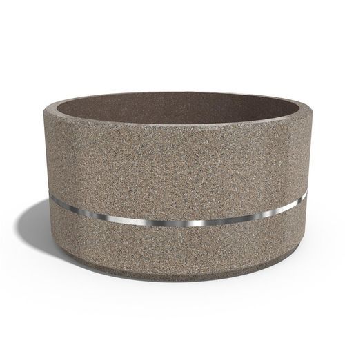 Faserbeton-Pflanzkübel - 272 - Encho Enchev - ETE - Hochleistungsbeton / Chrom / Marmor