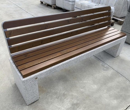 Moderne Bank für den öffentlichen Raum - 84 - Encho Enchev - ETE - Iroko / Bambus / Hochleistungsbeton