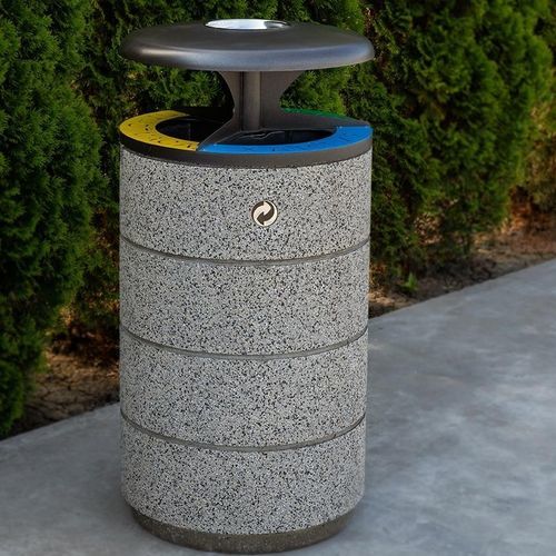 Park-Abfallbehälter - 249 R - Encho Enchev - ETE - System / freistehend / galvanisiertem Stahl