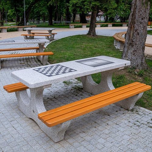 Schachtisch für Außenbereich - 115 - Encho Enchev - ETE - modern / für Privatgebrauch / für öffentliche Bereiche
