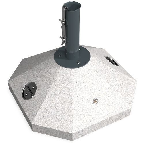 Sonnenschirmständer / galvanisiertem Stahl - 351 - Encho Enchev - ETE - Hochleistungsbeton / Marmor / pulverbeschichteter Stahl