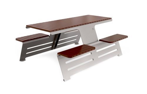 Moderne Tischgarnitur - 389 - Encho Enchev - ETE - Holz / Metall / für Straße