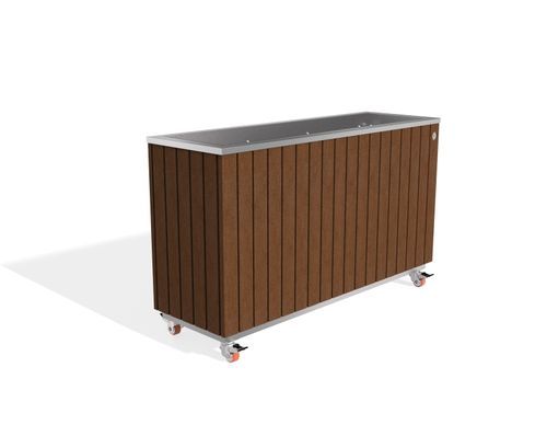 Edelstahl-Pflanzkübel - 294 - Encho Enchev - ETE - Fichte / Holz / für Außenbereich