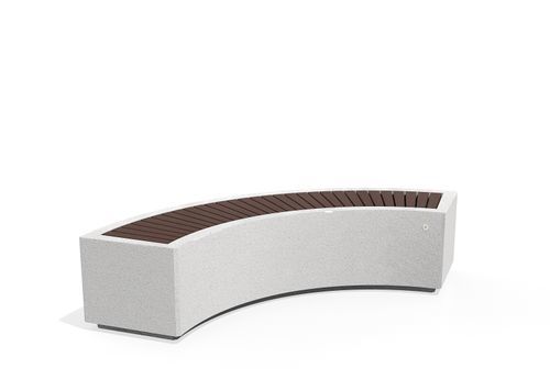 Moderne Gartenbank - 268-V - Encho Enchev - ETE - Holz / Stein / Beton