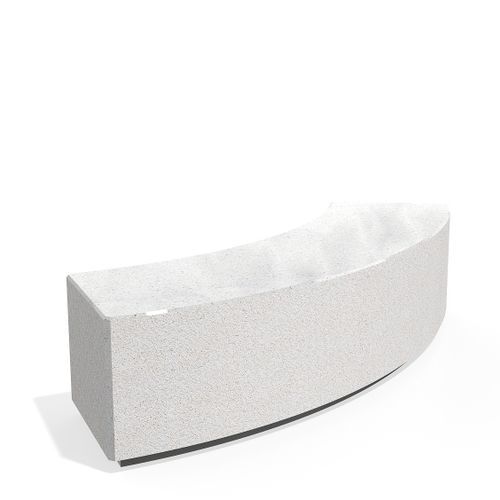 Moderne Bank für den öffentlichen Raum - 268-P - Encho Enchev - ETE - Faserbeton / modular / gebogen