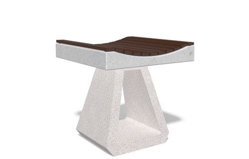 Moderner Hocker - 286 - Encho Enchev - ETE - Beton / Gestell aus Beton / mit Kufengestell