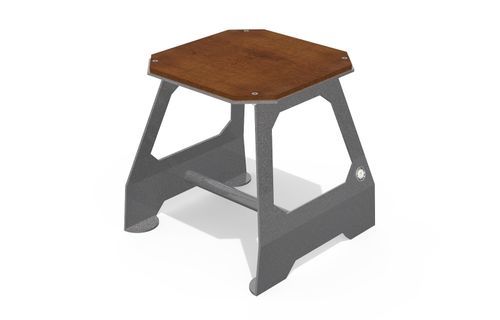 Hocker für Straße - 412 - Encho Enchev - ETE - modern / Holz / Gestell aus Metall