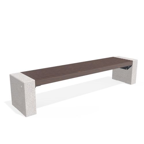 Beton-Gartenbank - 332 - Encho Enchev - ETE - Marmor / Faserbeton / Holz