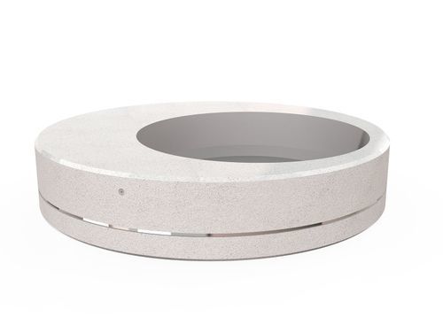 Chrom-Pflanzkübel - 331 - Encho Enchev - ETE - Nickel / Beton / Hochleistungsbeton