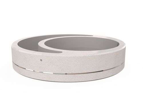 Nickel-Pflanzkübel - 330 - Encho Enchev - ETE - Beton / rund / modern