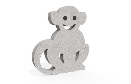 Halteverbot-Sperrpfosten - MONKEY 474 - Encho Enchev - ETE - Dekor / bewehrt / Stahlbeton