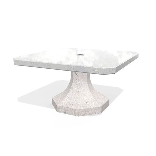 Moderner Esstisch - MODEL 433 - Encho Enchev - ETE - Faserbeton / Gestell aus Beton / quadratisch