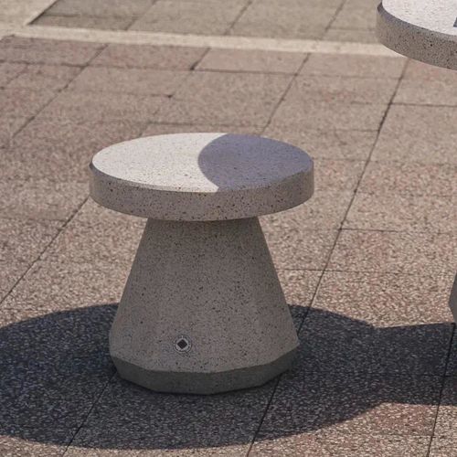 Hocker / originelles Design - 189 - Encho Enchev - ETE - Holz / Hochleistungsbeton / Marmor