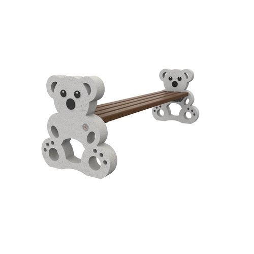 Metallbank für den öffentlichen Raum - TEDDY BEAR 454 - Encho Enchev - ETE - HPL / Beton / Holz