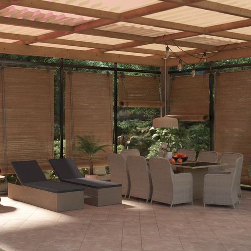 Moderne Tisch- und Stuhlkombination - vidaXL 11-tlg : 3059468 - desayo - für Garten / für Terrasse / pulverbeschichteter Stahl